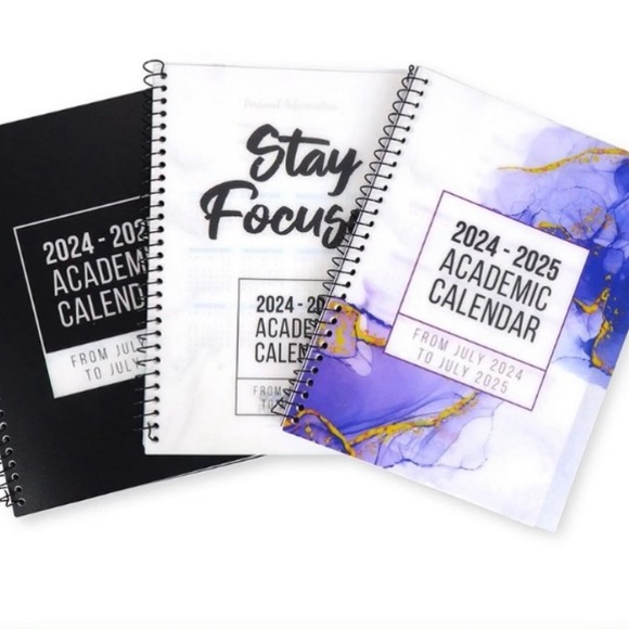 New Academic calendars 24-25!!! New design w/color time blocks! ADHD focus - Picture 4 of 5